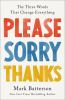 Book cover for "Please, sorry, thanks"