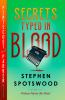 Book cover for "Secrets typed in blood".