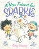 Book cover for "A new friend for Sparkle".