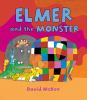 Book cover for "Elmer and the monster".