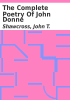Book cover for "The complete poetry of John Donne"