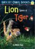 Book cover for "Lion spies a tiger"