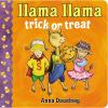 Book cover for "Llama llama trick or treat".