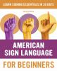 Book cover for "American Sign Language for beginners"