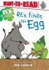 Book cover for "Rex finds an egg".