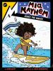 Book cover for "Mia Mayhem rides the waves".
