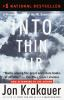 Book cover for "Into thin air"
