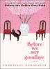Book cover for "Before we say goodbye"