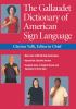Book cover for "The Gallaudet dictionary of American Sign Language"