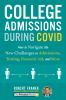 Book cover for "College admissions during COVID".