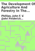 Book cover for "The development of agriculture and forestry in the tropics".