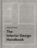 Book cover for "The interior design handbook"
