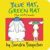 Book cover for "Blue hat, green hat"