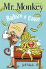 Book cover for "Mr. Monkey bakes a cake".