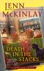 Book cover for "Death in the stacks".
