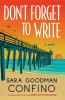 Book cover for "Don't forget to write"