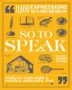 Book cover for "So to speak"
