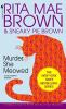 Book cover for "Murder, she meowed".