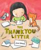 Book cover for "The thank you letter"