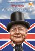 Book cover for "Who was Winston Churchill?".