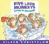 Book cover for "Five little monkeys jump in the bath".