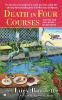 Book cover for "Death in four courses".