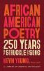 Book cover for "African American poetry"