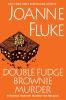 Book cover for "Double fudge brownie murder".