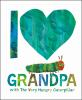 Book cover for "I love grandpa with the very hungry caterpillar".