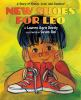Book cover for "New shoes for Leo"