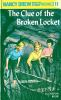 Book cover for "The clue of the broken locket".