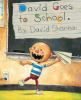 Book cover for "David goes to school".