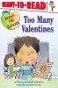 Book cover for "Too many valentines".