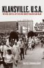 Book cover for "Klansville, U.S.A"