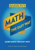 Book cover for "Barron's math the easy way"