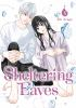 Book cover for "Sheltering eaves".