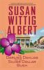 Book cover for "The Darling Dahlias and the silver dollar bush".