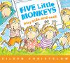 Book cover for "Five little monkeys play hide-and-seek".