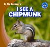 Book cover for "I see a chipmunk".