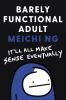 Book cover for "Barely functional adult"