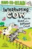 Book cover for "Interrupting Cow and the horse of a different color".