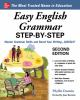 Book cover for "Easy English grammar step-by-step"