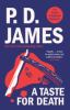 Book cover for "A taste for death"