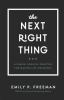 Book cover for "The next right thing"