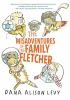 Book cover for "The misadventures of the family Fletcher".