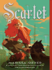 Book cover for "Scarlet"