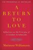 Book cover for "A return to love"