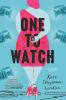 Book cover for "One to watch"