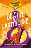 Book cover for "Death at the lighthouse".