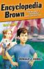 Book cover for "Encyclopedia Brown gets his man".